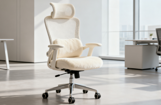 First Touch to Daily Use: Cream Ergonomic Office Chair Shines