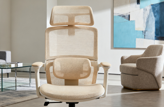 My Beige Ergonomic Chair Turned My Desk into a Relaxing Haven