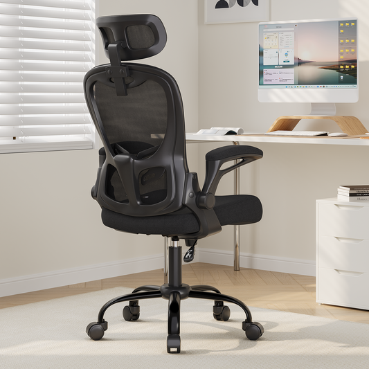 Ergonomic Desk Chair, 330LBS Capacity, High Back Computer Chair with Lumbar Support