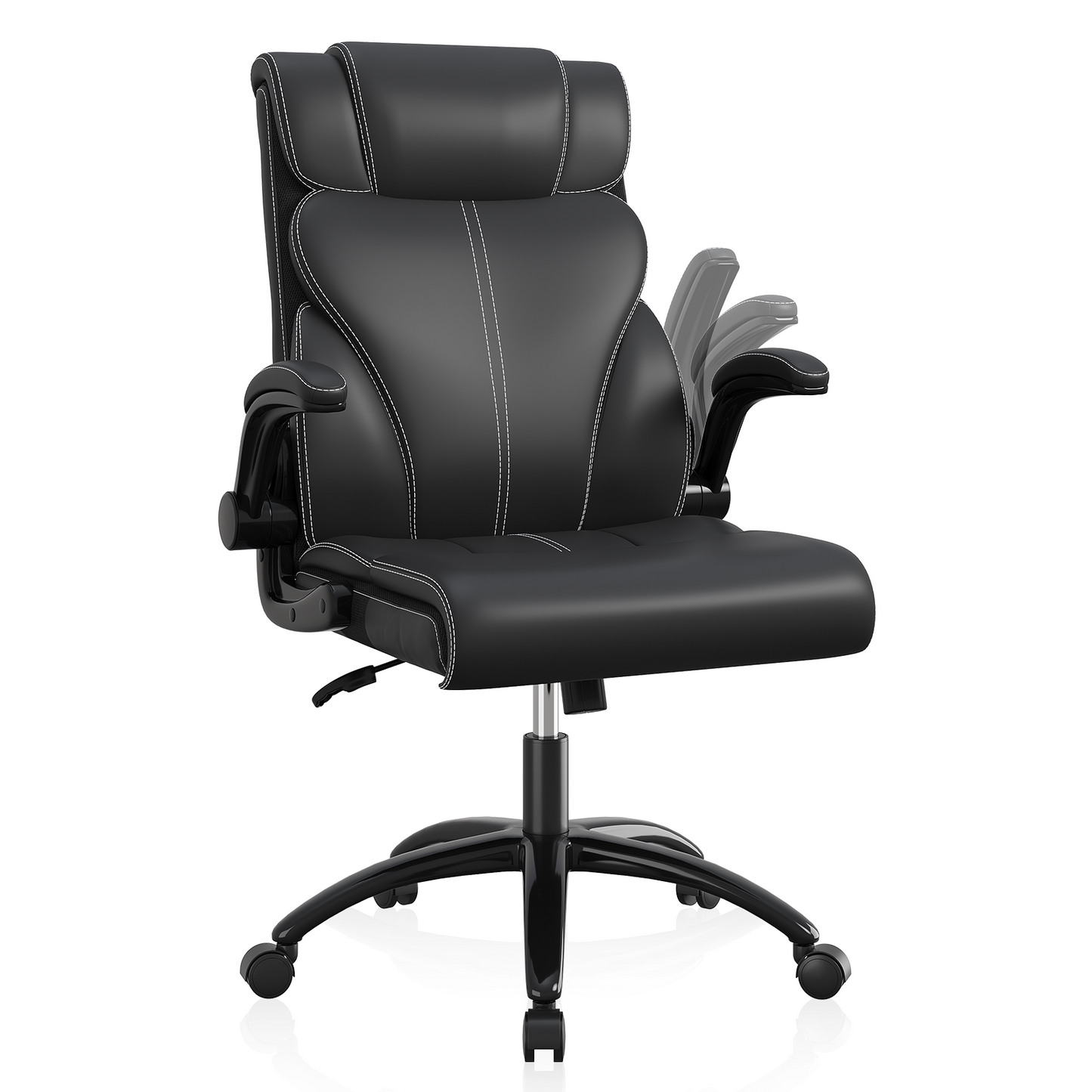 Big and Tall Ergonomic Computer Chairs,  High Back Executive Breathable Leather Chair