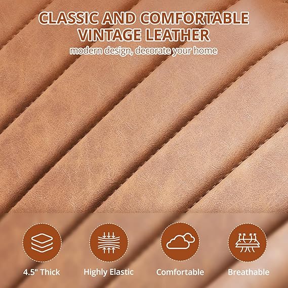 Comfy Executive PU Leather Mid Back Ergonomic Office Chair