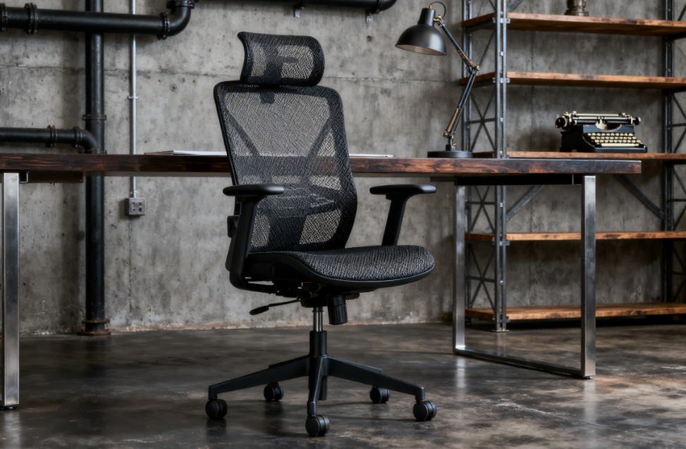 This High Back Ergonomic Office Chair Turns Your Office Into a Stress-Relief Nook