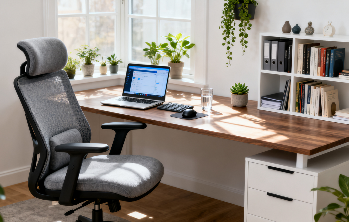 Home Office Hunch? This Ergonomic Desk Chair for Home Office Straightened Me Up!