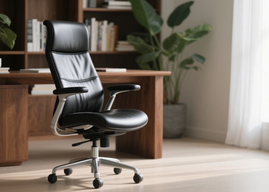 Meet the Leather Ergonomic Office Chair: My WFH Back’s New VIP!