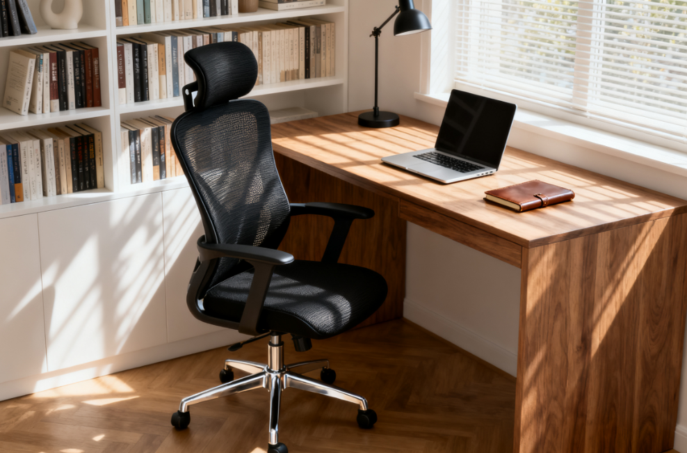 My Ergonomic Chair with Headrest: The MVP of My Tiny Rental Life!