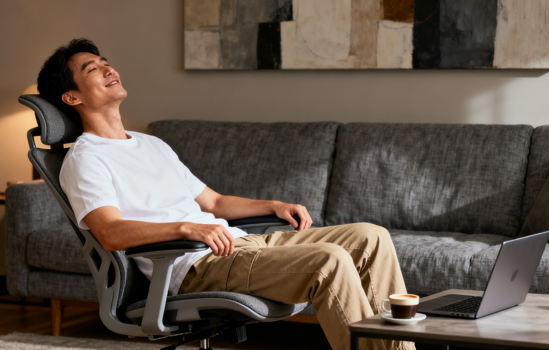 "No Wheels ≠ Clumsy!" My ergonomic chair no wheels Made WFH Stable AF