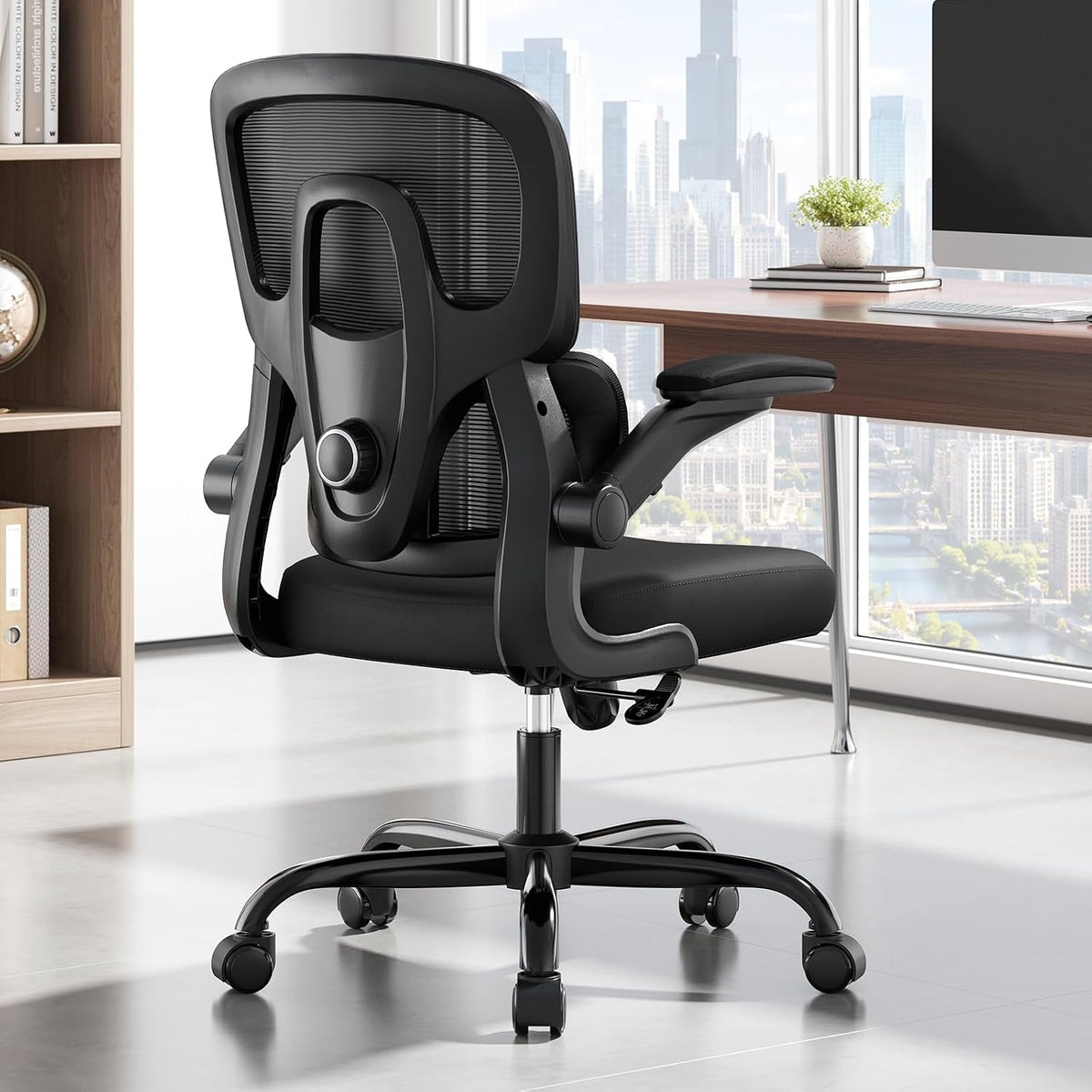 Office Chair Ergonomic Desk Chair with Adjustable Lumbar Support