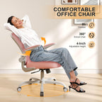 Office Chair|Ergonomic Desk Chairs 330LBS Capacity | Flip-up Armrests,Mesh Computer Chair,High Back,Comfy Work,Adjustable Lumbar Support