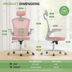 Office Chair|330LBS Capacity Ergonomic Desk Chair | High Back Computer Chair,Long Hours Comfortable,Rolling Swivel,Flip-up Armrests,Home Office