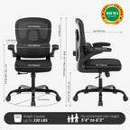 Office Chair Ergonomic Desk Chair with Adjustable Lumbar Support