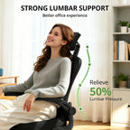 Office Chair|330LBS Capacity Ergonomic Desk Chair | High Back Computer Chair,Long Hours Comfortable,Rolling Swivel,Flip-up Armrests,Home Office