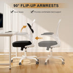 Office Chair|Ergonomic Desk Chairs 330LBS Capacity | Flip-up Armrests,Mesh Computer Chair,High Back,Comfy Work,Adjustable Lumbar Support