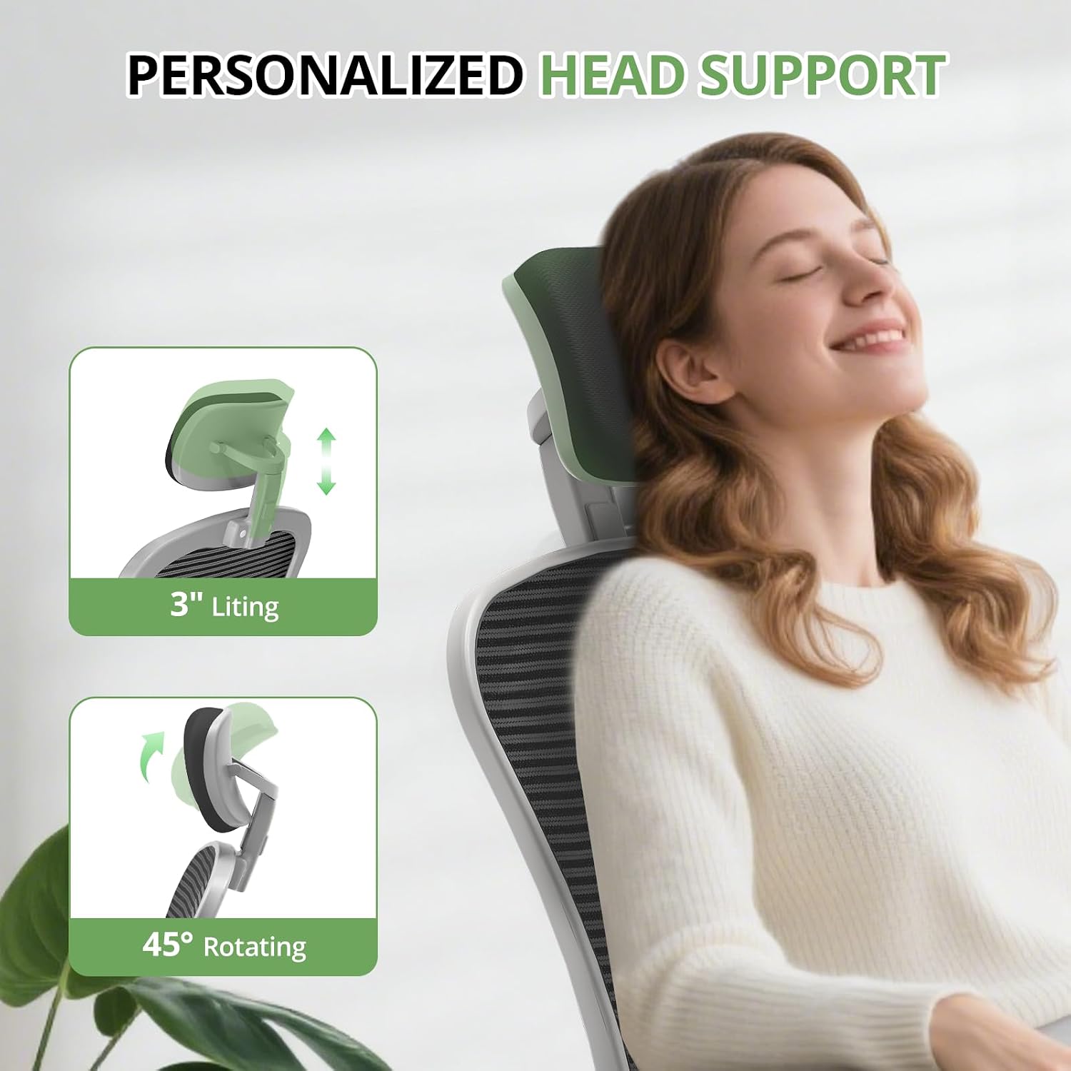 Office Chair|330LBS Capacity Ergonomic Desk Chair | High Back Computer Chair,Long Hours Comfortable,Rolling Swivel,Flip-up Armrests,Home Office