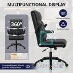 Office Chair Ergonomic Desk Chair, 330LBS Capacity, High Back Computer Chair with Lumbar Support, Flip-up Armrests Swivel Task Chairs for Long Hours Work