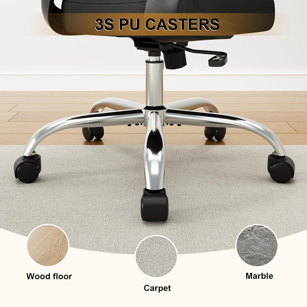 Office Chair|Ergonomic Desk Chairs 330LBS Capacity | Flip-up Armrests,Mesh Computer Chair,High Back,Comfy Work,Adjustable Lumbar Support