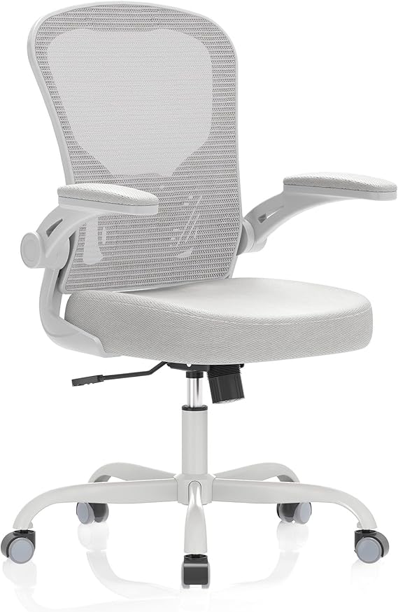Desk Chair Comfy Home Office Chair Business Computer Chair Ergonomic Grey