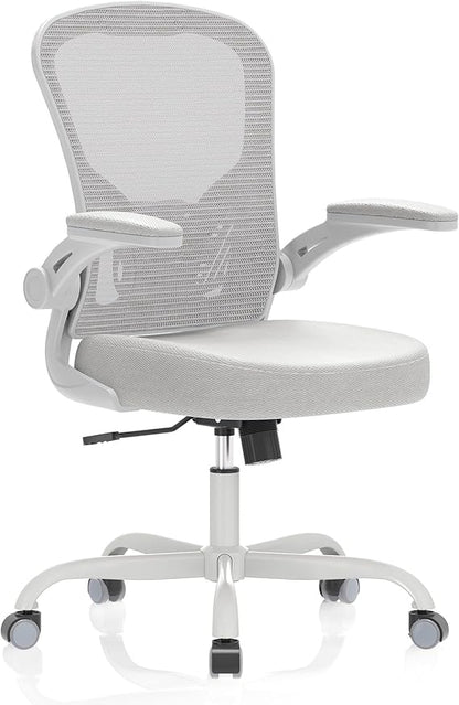 Desk Chair Comfy Home Office Chair Business Computer Chair Ergonomic Grey