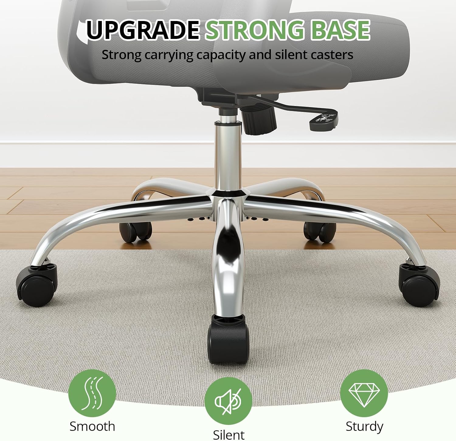 Office Chair|330LBS Capacity Ergonomic Desk Chair | High Back Computer Chair,Long Hours Comfortable,Rolling Swivel,Flip-up Armrests,Home Office