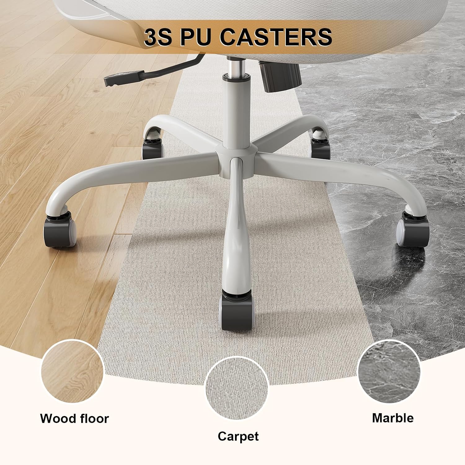 Office Chair|Ergonomic Desk Chairs 330LBS Capacity | Flip-up Armrests,Mesh Computer Chair,High Back,Comfy Work,Adjustable Lumbar Support