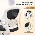 Office Chair|Ergonomic Desk Chairs 330LBS Capacity | Flip-up Armrests,Mesh Computer Chair,High Back,Comfy Work,Adjustable Lumbar Support