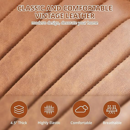 Comfy Executive PU Leather Mid Back Ergonomic Office Chair