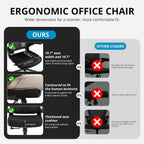 Synorla Office Chair Mesh Desk Chair with Lumbar Support